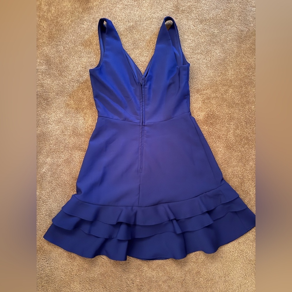Teeze Me Royal Blue Ruffle Hem Dress | Juniors Size 5/6 - Picture 2 of 10